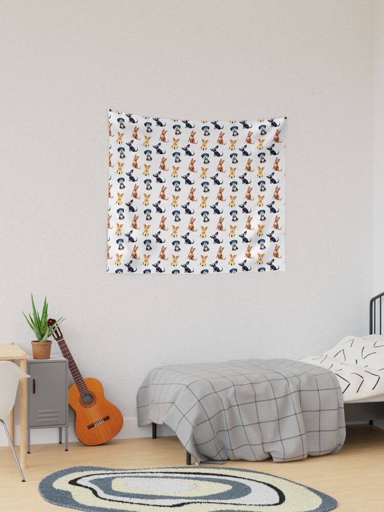 image.5118146052.1405_ur,tapestry_lifestyle_dorm_small,tall_portrait,750x1000.jpg Dogs Pattern by Ilustrisigner - Image 1